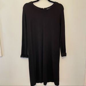 Ronen Chen knit Little Black Dress Textured Black Size 3